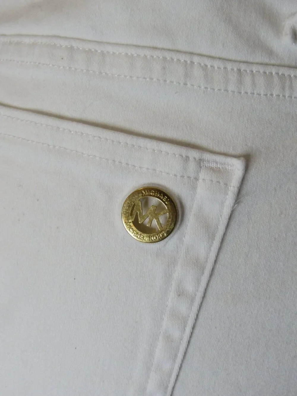Michael Kors White Denim IZZY SKINNY Jeans 30